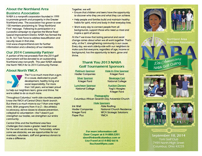 NABA Golf 2014 Brochure 1